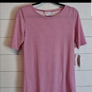 Pink Polka dotted Lularoe Gigi NWOT